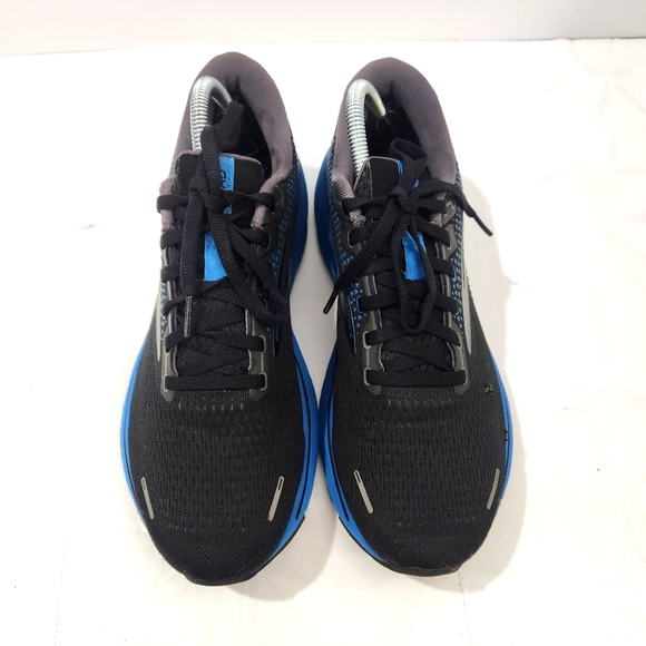 Brooks Ghost 14 Mens Black Blue Running Shoes Sneakers US 9 - Picture 2 of 11